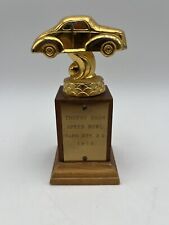 Vintage Stock Car Racing Trophy Speed Bowl Trophy Dash Rapid City SD 1956 Heavy picture