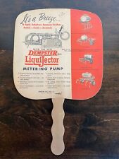 Vintage Dempster LiquiJector Metering Pump Hand Fan Advertising Beatrice NE picture