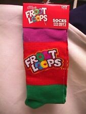 KELLOGG'S FROOT LOOPS Cereal Adult SOCKS Sz 6-12 rainbow food advertising NEW picture