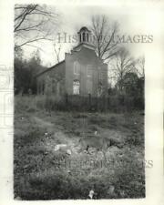 1978 Press Photo Church with Cannonball in hole above window from Civil War picture