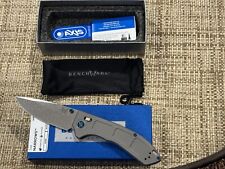 Benchmade 748 Narrows AXIS Folding Knife M390 Drop Point Gray 1st Production picture