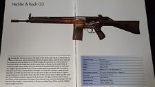COOL ~ Heckler & Koch G3 Gun Weapon Identification Collectible Article Ad ~ NICE picture