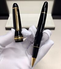 Luxury MB149 Resin Series Bright Black+Gold Clip 0.7mm nib Rollerball Pen No Box picture