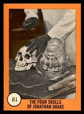 1961 Nu-Card Horror Monster #81 The Four Skulls Of Jonathan Drake NM/MT *d2 picture