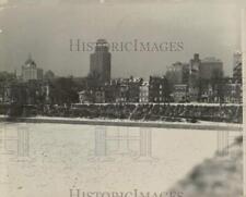 1932 Press Photo Downtown Harrisburg Skyline and River in Pennsylvania picture
