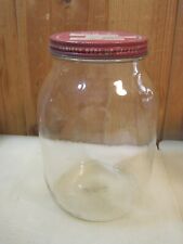 Vintage One Gallon Glass Jar Metal Lid Duraglas B7475 picture