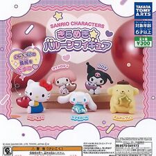 Sanrio Characters Kirameki Balloon Figure Capsule Toy 5 Types Comp Set Gacha New picture