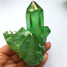 1x Natural Green Crystal Cluster Quartz Crystal Gem Stone Healing Mineral Reiki picture