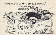 BOB PETLEY  1947 Postcard Comic Illustration Art 1947 - Albright Oklahoma  picture