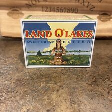 Vintage Land O' Lakes Butter Tin Recipe Box With Recipe Cards picture