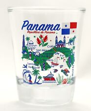 Panama Landmarks and Icons Collage Shot Glass picture