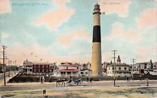 Absecon Lighthouse Atlantic City New Jersey NJ Boardwalk c1908 Vtg Postcard C29 picture