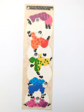 Vintage 1980s Collectible Unpeeled Harlequin Sticker Strip picture