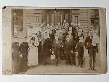 1890s lg GROUP SCHOOLHOUSE Men Women Children antique Cabinet Card Photo picture