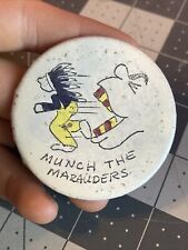 Vintage Munch The Marauders Porterville California Pin Very Rare Item picture