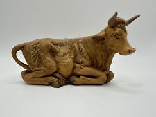 Fontanini  Nativity Figure #27 Resting Ox Cow Bull Depose Italy W/ Sticker picture