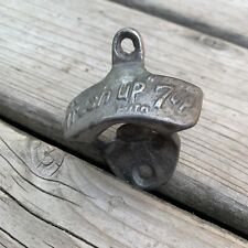 Rare Fresh Up WIth 7UP Wall Mount Bottle Opener - Vintage Antique Old picture