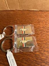 (2) NOS Ford Mustang Keychain Key Rings picture