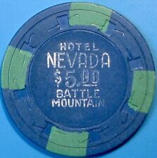 $5 Casino Chip. Hotel Nevada, Battle Mountain, NV. W20a. picture