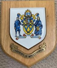 Vintage  University of Wolverhampton College School Crest Shield Plaque picture