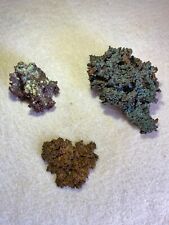 NATIVE COPPER of AZ 3 Specimens from Ray Mine, Pinal County, ARIZONA.  Nice picture