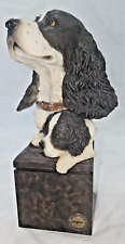 Mill Creek Studios Puppy Love Black Springer Spaniel Statue Figurine 38180 MINT picture