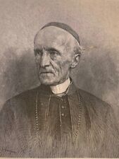 1883 Vintage Magazine Illustration Cardinal Manning Henry Edward Manning  picture