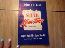 VTG Brochure Super Kem-Tone deluxe Wall Paint picture