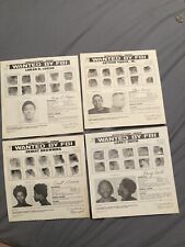 Lot Of 4 1970s FBI Wanted Posters Murder  U S Post Office picture