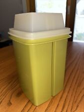 Vintage Tupperware 1330-2  Avocado Green Pickle/Olive Keeper Container Canister. picture