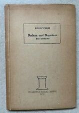 German book nathan und napoleon eine Erzählung rudolf frank 1945, dedication  picture