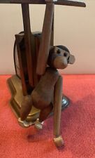 Vtg Articulated Wooden Monkey Kay Bojesen  Style Figure  Mid-Century 5