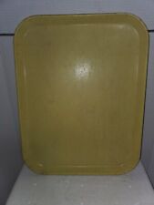 Cafeteria Tray Vintage Yellow Fiberglass Cam Steel Cambro 18 x 14 picture