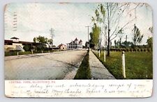 1907~Central Park Road~Rittersville~Amusement Park~Allentown PA~Antique Postcard picture