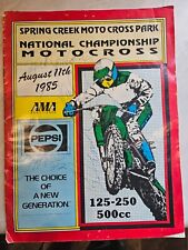 1985 Millville Pro Motocross National Program, signed Hannah, RJ, Ward, Omara  picture