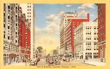 Louisville Kentucky~View Of Broadway~1940 Postcard picture