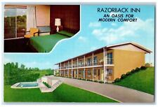 c1950s Razorback Inn An Oasis For Modern Comfort Hardy Arkansas AR Postcard picture
