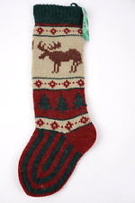 Russ Christmas Sampler Knit Stockings Tree & Reindeer Design Multicolor NWT 20