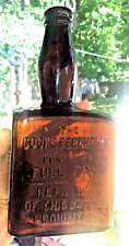 MOUNT VERNON PURE RYE WHISKEY.  Antique square bottle. picture