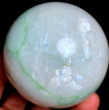 487g 71mm Green moonstones CRYSTAL sphere BALL HEALING&Root Chakra Healing  d9 picture