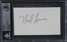 Neil Simon The Odd Couple Authentic Signed 3x5 Index Card BAS Slabbed picture