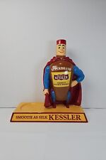 Vintage Smooth As Silk KESSLER Hand Painted Promo Whiskey Counter Display Advert picture