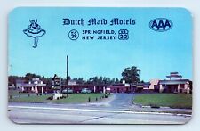 1951 Springfield, NJ Postcard - Dutch Maid Motels - Posted picture
