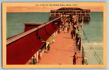 Old Orchard Beach, Maine - View of the Pier - Vintage Postcard - Unposted picture