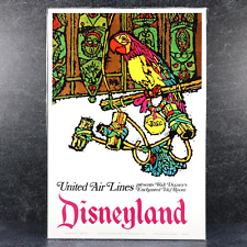 Disneyland United Airlines Ad Print Pacific Island Art Tiki Room Jabavy Sealed picture