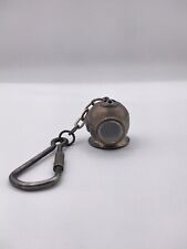 Vintage Nautical Brass Divers Helmet Key Chain Ring Maritime  picture
