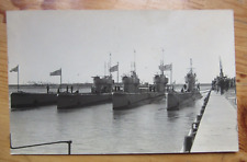 y1933 English Submarine in Latvia / Liepaja real Photo picture