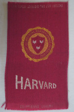Vintage c.1910 Egyptienne Luxury Silk School Crest Harvard University fnd 1636 picture