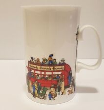 Harrods Fine Bone China Mug Tea Cup England Double Decker Bus Knightsbridge  picture
