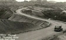 1930-50 Scenic Hiway Through Hells Ten Thousand Acres Bad Lands Nat'l Park Rppc picture